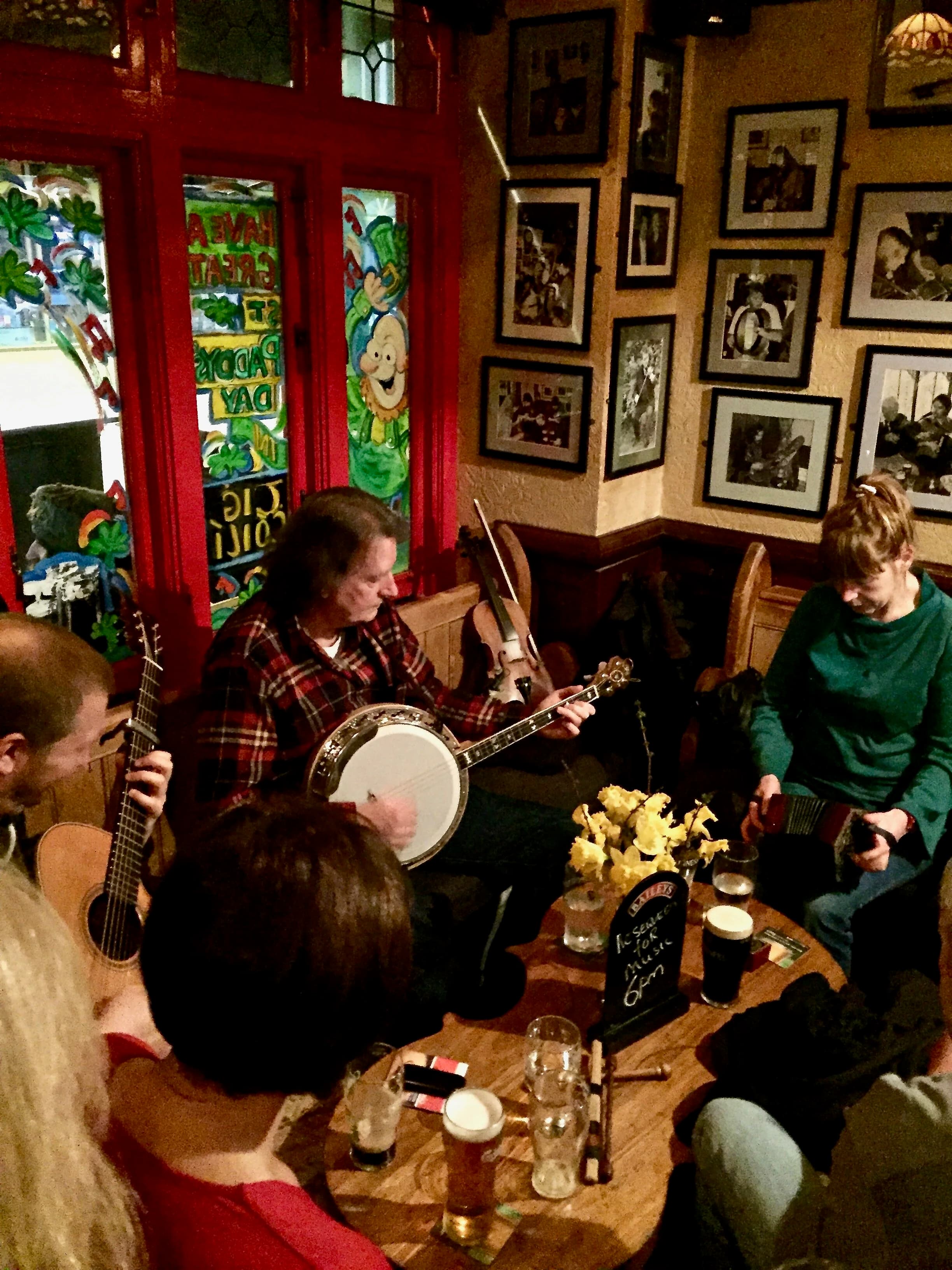 A pub by the fire